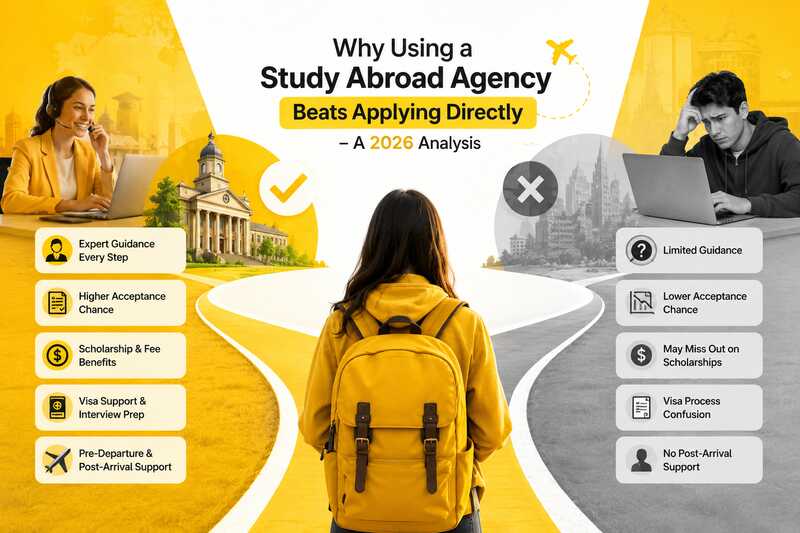 Why Using a Study Abroad Agency Beats Applying Directly - A 2026 Analysis