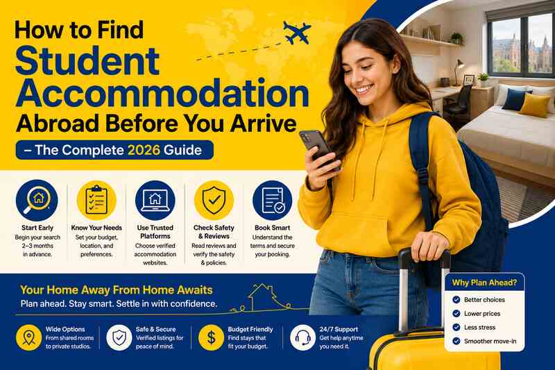 How to Find Student Accommodation Abroad Before You Arrive - The Complete 2026 Guide
