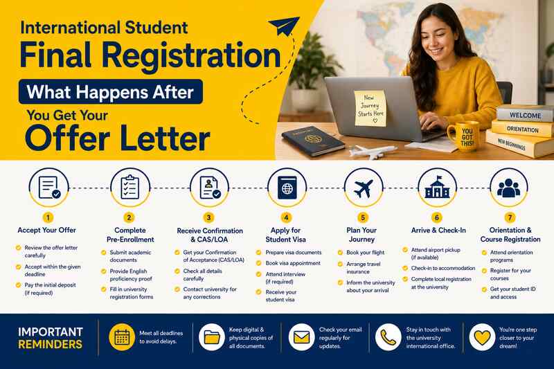 International Student Final Registration - What Happens After You Get Your Offer Letter