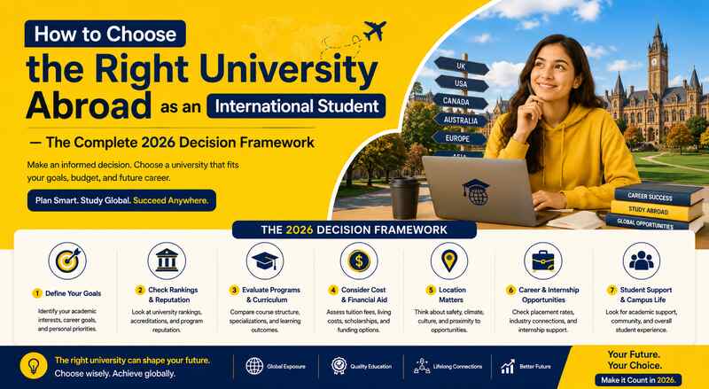 How to Choose the Right University Abroad as an International Student - The Complete 2026 Decision Framework