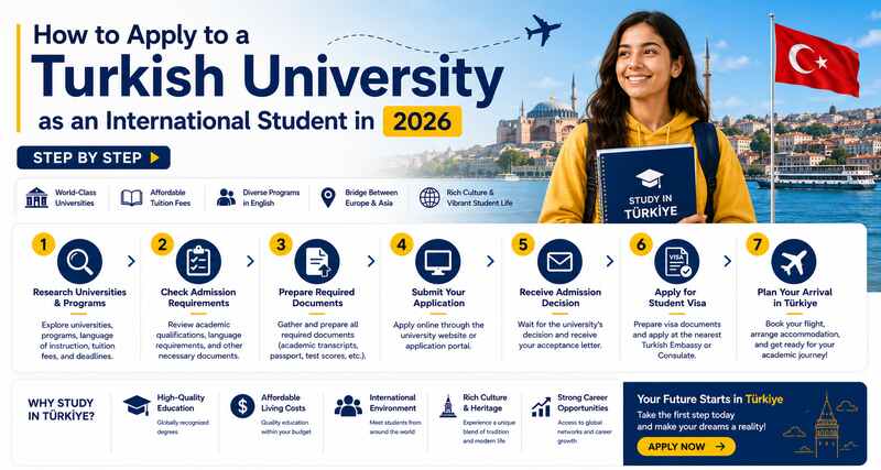 How to Apply to a Turkish University as an International Student in 2026 - Step by Step