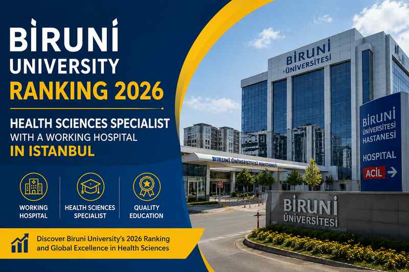 Biruni University Ranking 2026: Health Sciences Specialist With a Working Hospital in Istanbul
