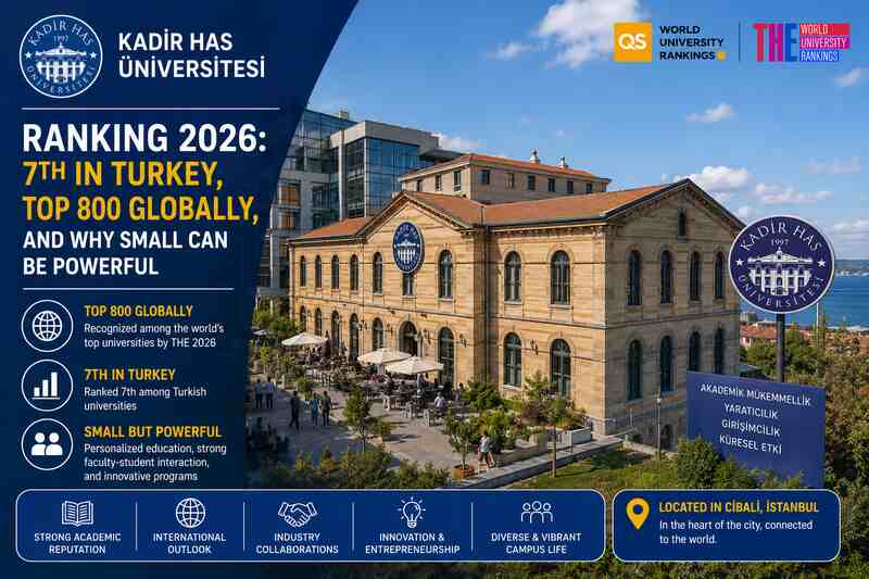 Kadir Has University Ranking 2026: 7th in Turkey, Top 800 Globally, and Why Small Can Be Powerful