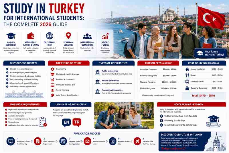 Study in Turkey for International Students: The Complete 2026 Guide